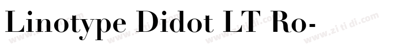 Linotype Didot LT Ro字体转换